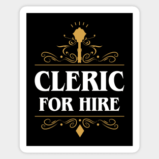 Cleric For Hire Sticker